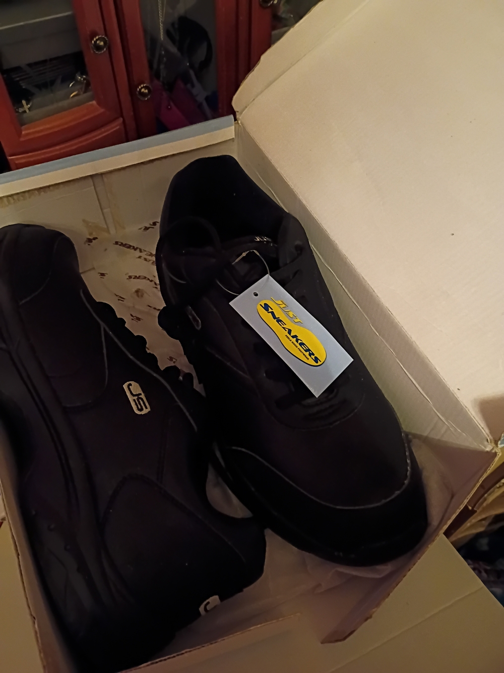 Skechers Men's Black Athletic Lace-Up Trainers